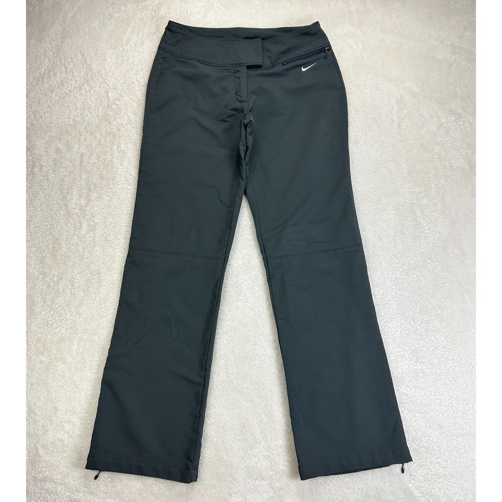Nike Dri Fit Golf Pants Womens S Green Straight Leg Outdoor Hiking Performance